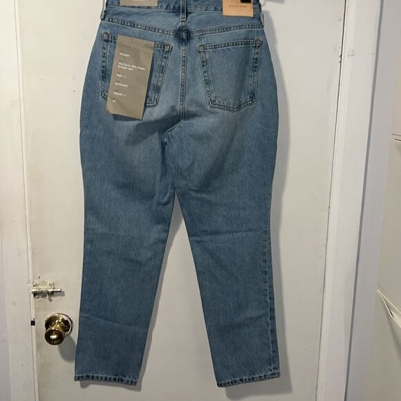 EVERLANE Vintage Sunbleached Blue The Curvy '90s Cheeky Jeans-26/2 NWT! - Picture 5 of 12